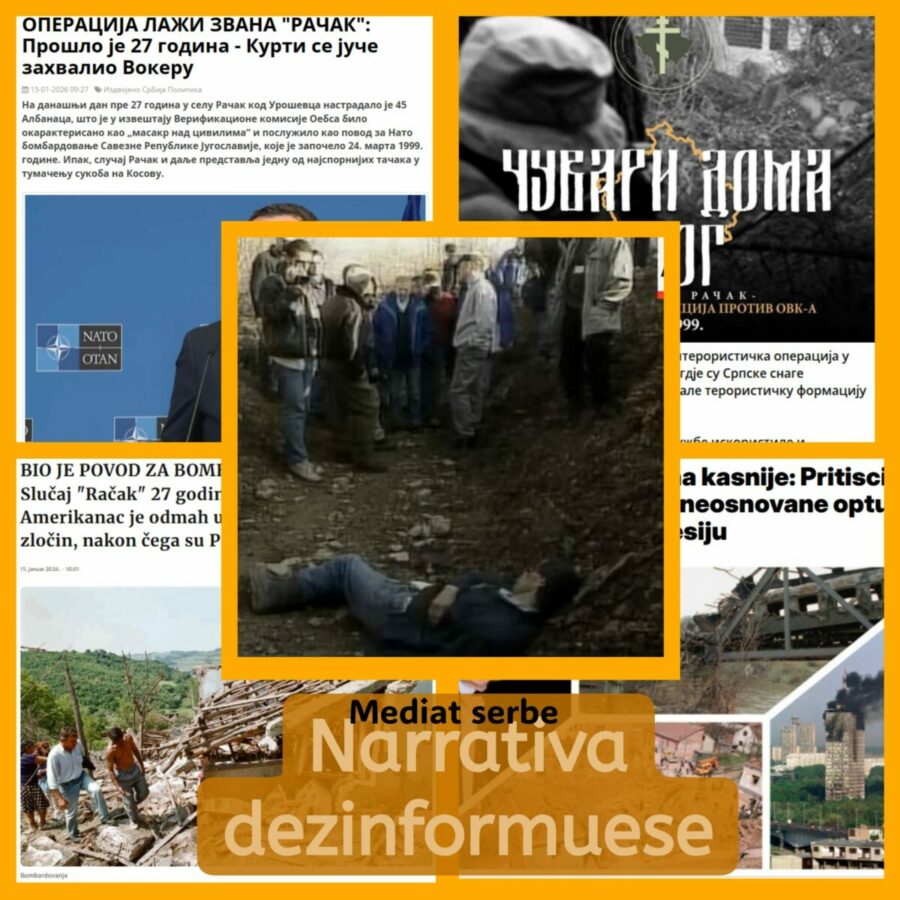 Mohimi i Reçakut si strategji dezinformimi në Serbi